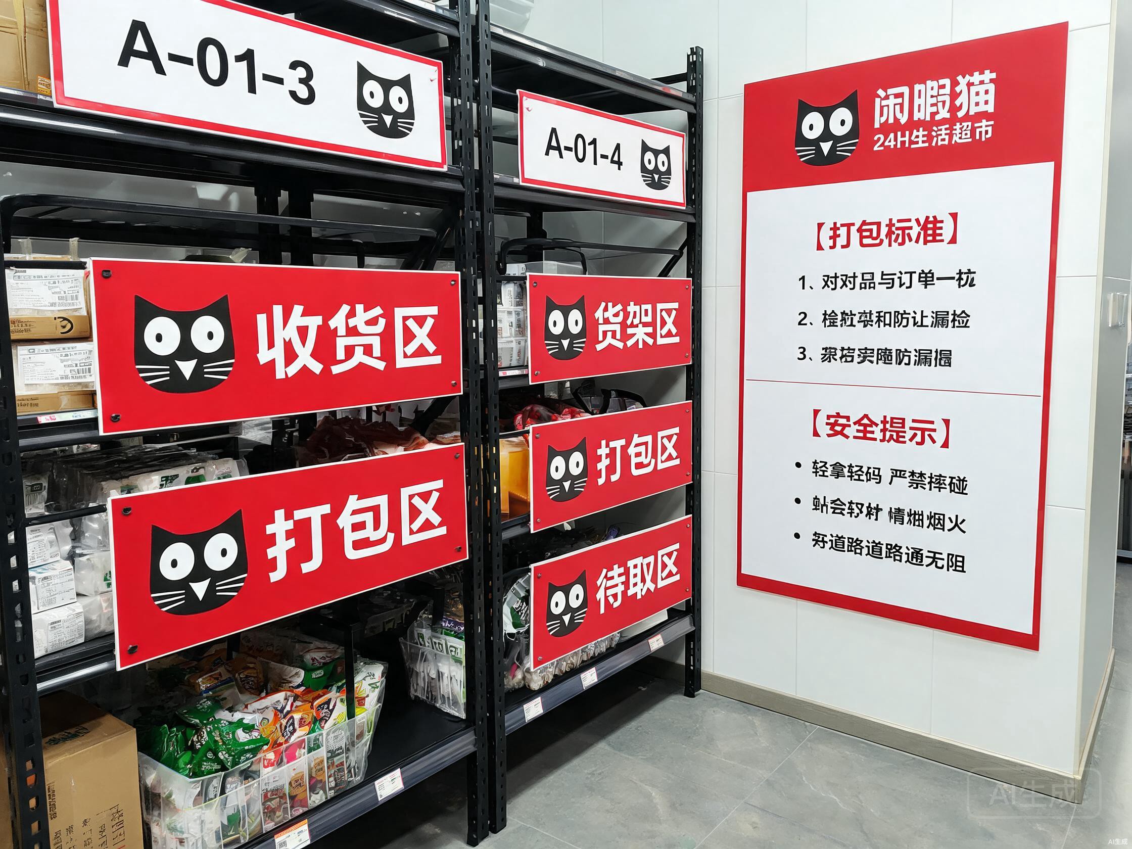货架标签与分区标识